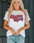 American HONEY Cuffed Tee - Online Only