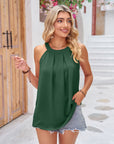 Grecian Neck Sleeveless Top - Online Only