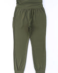 High-Rise Wide Waistband Joggers - Online Only