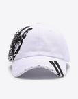 VIBRA Graphic Distressed Adjustable Baseball Cap - Online Only