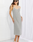 HYFVE One to Remember Striped Sleeveless Midi Dress - Online Only