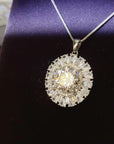 5 Carat Moissanite 925 Sterling Silver Necklace