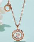 Moissanite K to T Pendant Necklace - Online Only