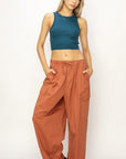 HYFVE Drawstring Cargo Wide Leg Pants