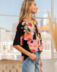 Sew In Love Full Size Floral Round Neck Short Sleeve T-Shirt