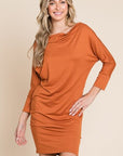 Culture Code Full Size Dolman Sleeve Mini Dress