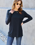 Basic Bae Full Size Round Neck Long Sleeve Top