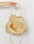 Justin Taylor Beach Date Straw Rattan Handbag in Ivory - Online Only