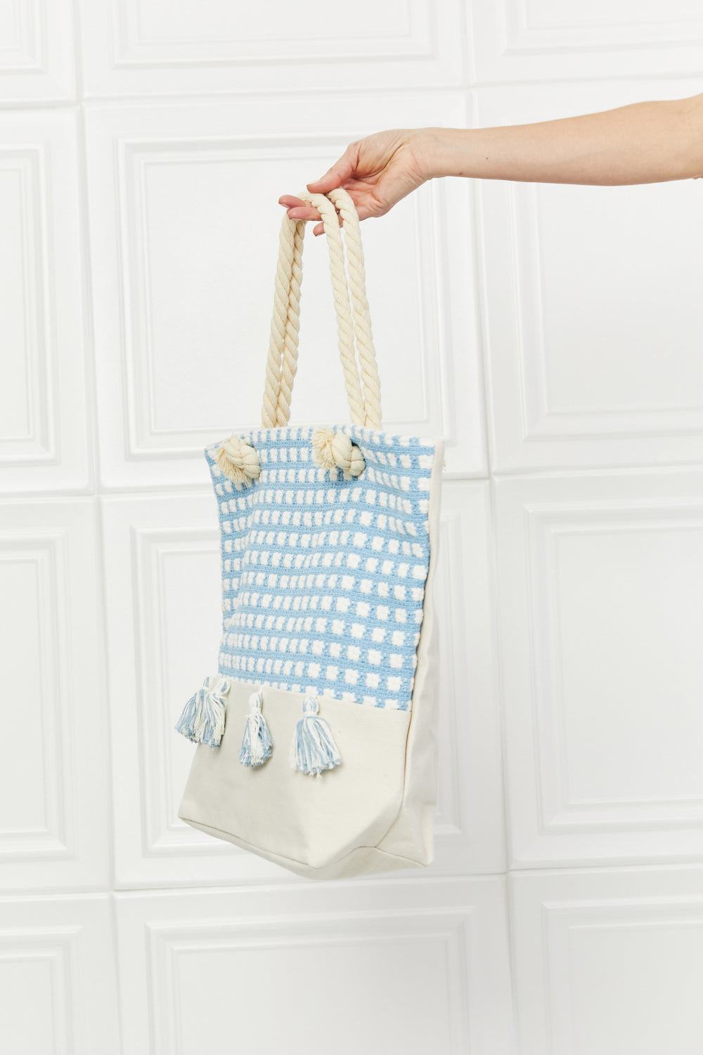 Justin Taylor Picnic Date Tassle Tote Bag - Online Only