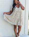 V-Neck Ruffle Sleeve Floral Dress - Online Only