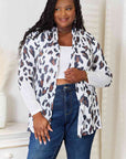 Double Take Leopard Long Sleeve Cardigan