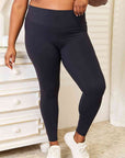 Double Take Wide Waistband Sports Leggings