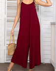 Spaghetti Strap Scoop Neck Jumpsuit - Online Only