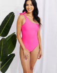 Marina West Swim Deep End One-Shoulder One-Piece Swimsuit - Online Only