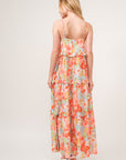 And The Why Floral Ruffled Tiered Maxi Cami Dress