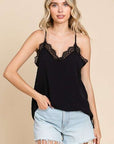 Culture Code Lace Detail Spaghetti Strap Cami