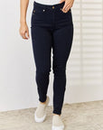 Judy Blue Full Size Garment Dyed Tummy Control Skinny Jeans