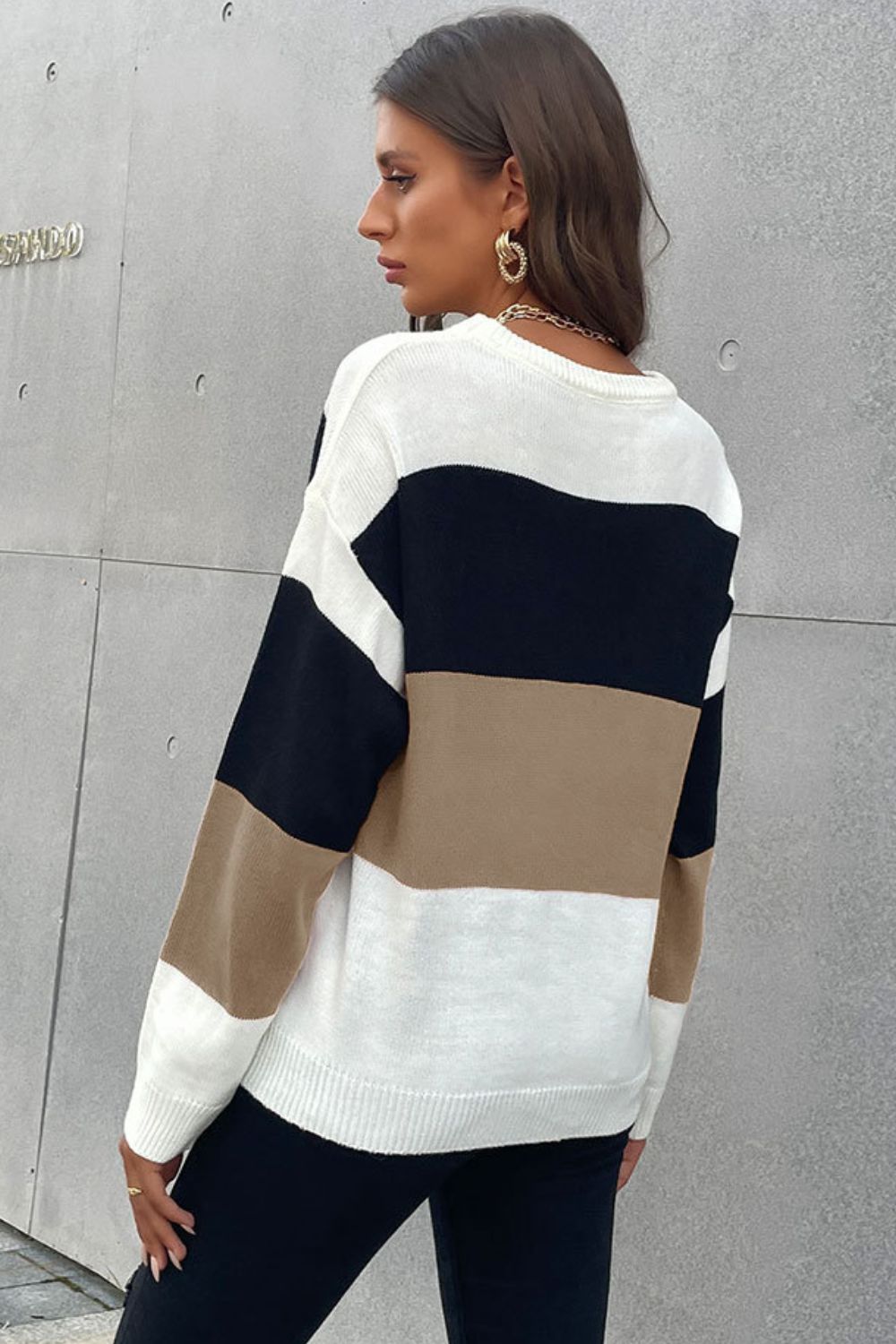 Longing For Fall Color Block Sweater - Online Only