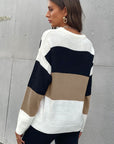 Longing For Fall Color Block Sweater - Online Only