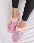 Forever Link Sequin Plush Round Toe Slippers