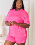 Basic Bae Full Size Soft Rayon Half Sleeve Top and Shorts Set