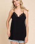 Culture Code Lace Detail Spaghetti Strap Cami