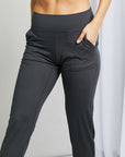 Leggings Depot Full Size Wide Waistband Cropped Joggers