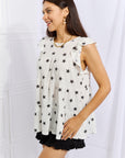 Heimish Shine Bright Butterfly Sleeve Star Print Top - Online Only