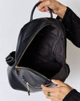 David Jones PU Leather Backpack