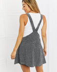 White Birch To The Park Overall Dress in Black - Online Only