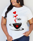 Simply Love I LOVE COFFEE Graphic Cotton Tee - Online Only