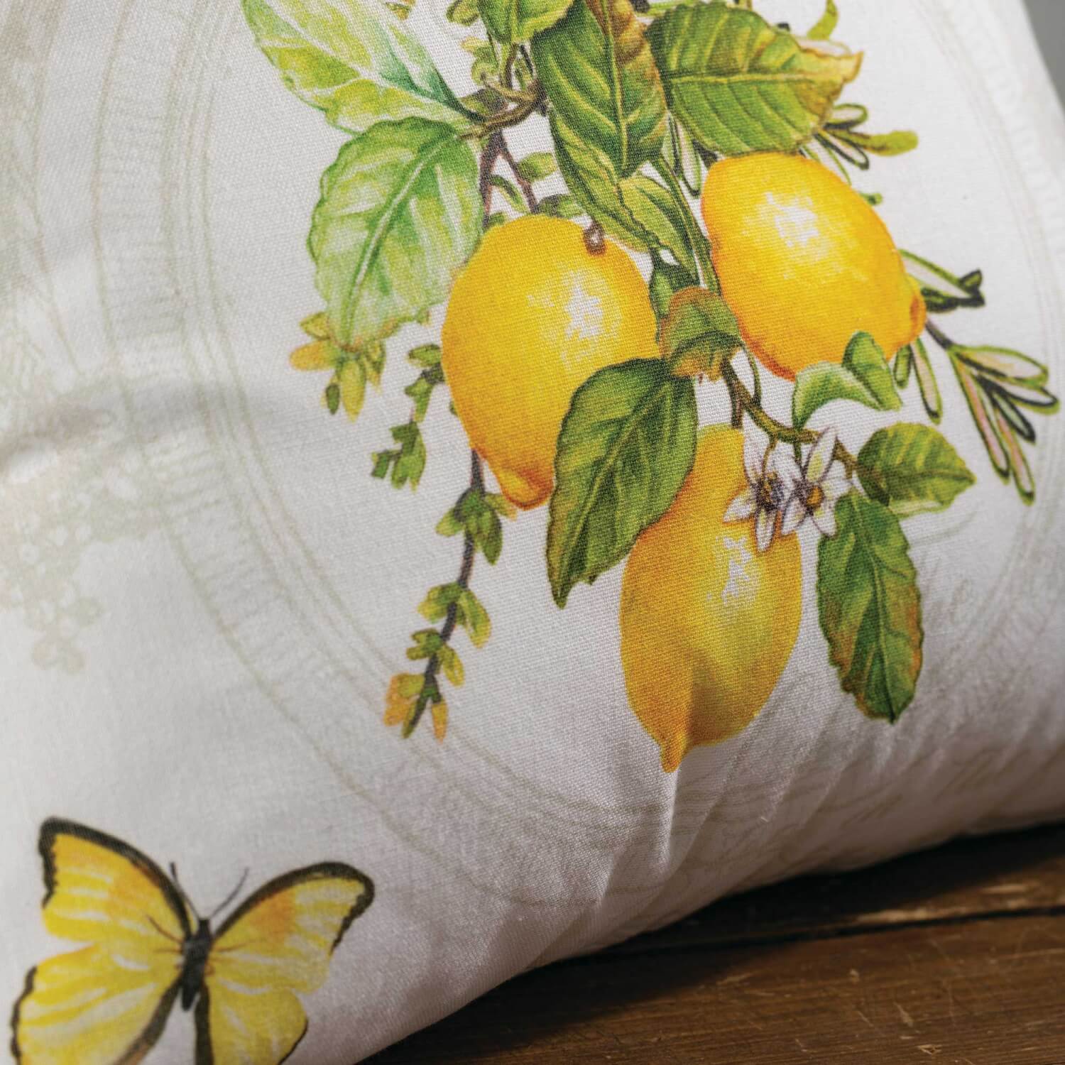 Lemon Patterned Pillow