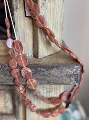 Two Strand Marbleized Necklace