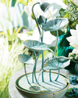 Verdigris Lily Pad Fountain - Online Only