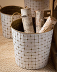 Gold Starburst Etched Buckets Set of 3 - Online Only