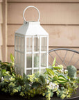Ivory White Classic Lantern Set of 2 - Online Only