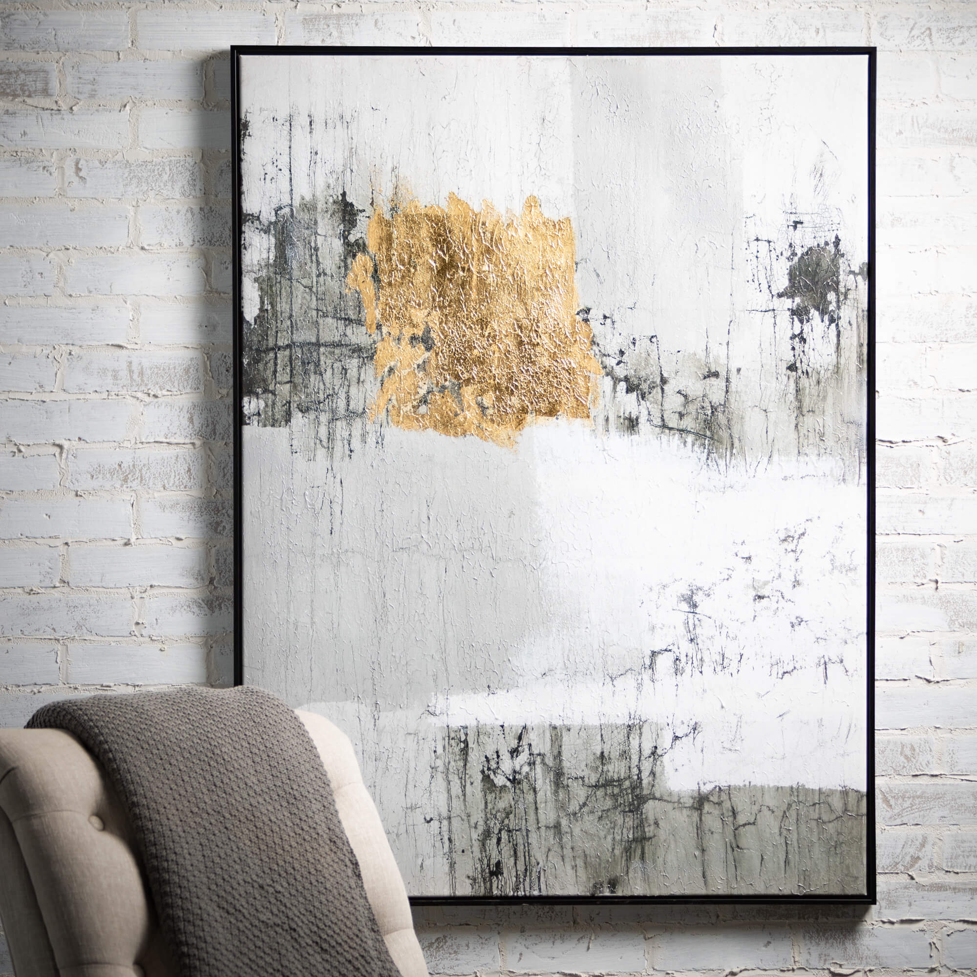Contemporary Gray Wall Art Set of 2 - Online Only