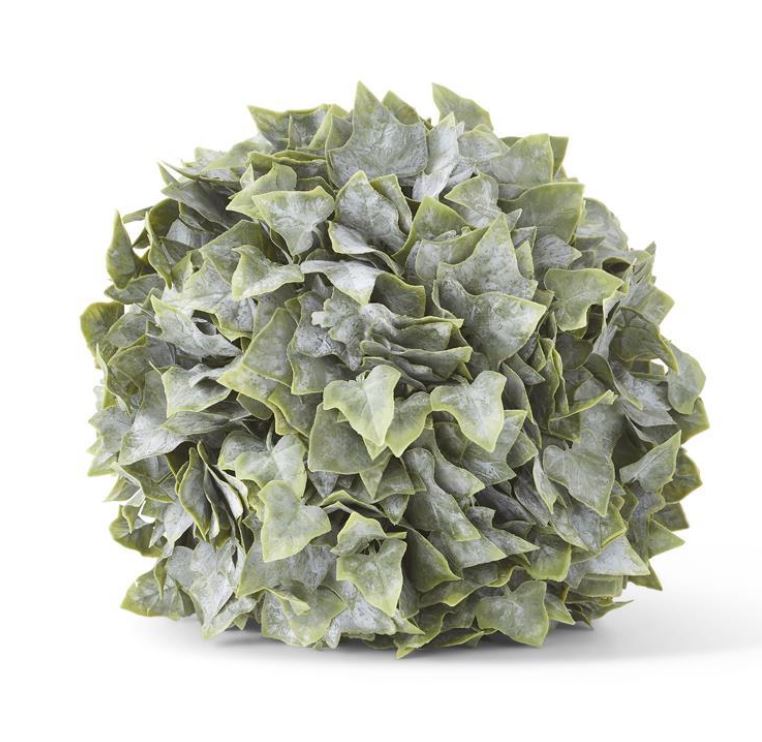 Real Touch Powdered English Ivy Ball Ornament